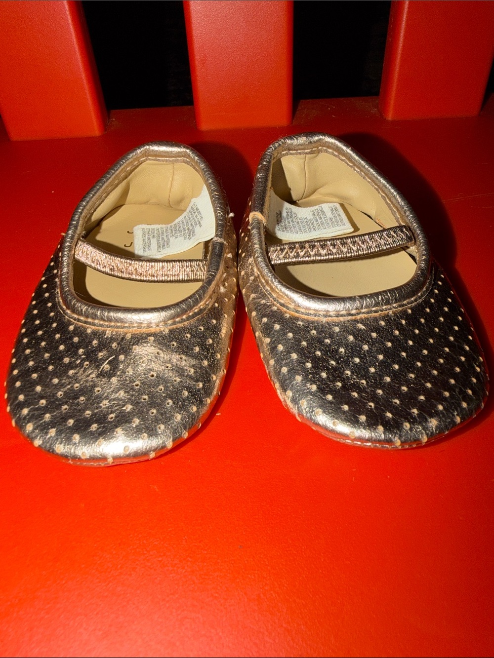 Girls Metallic Black Gold Dot Mary Jane Kids Shoes